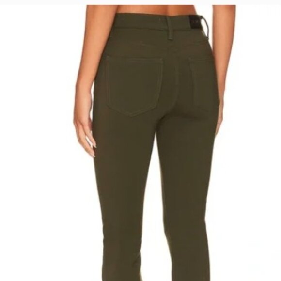 NWT Pistola Kendall High Rise Skinny Scuba W/Ankle Zippers-Forest Green SZ 27 - Picture 5 of 5